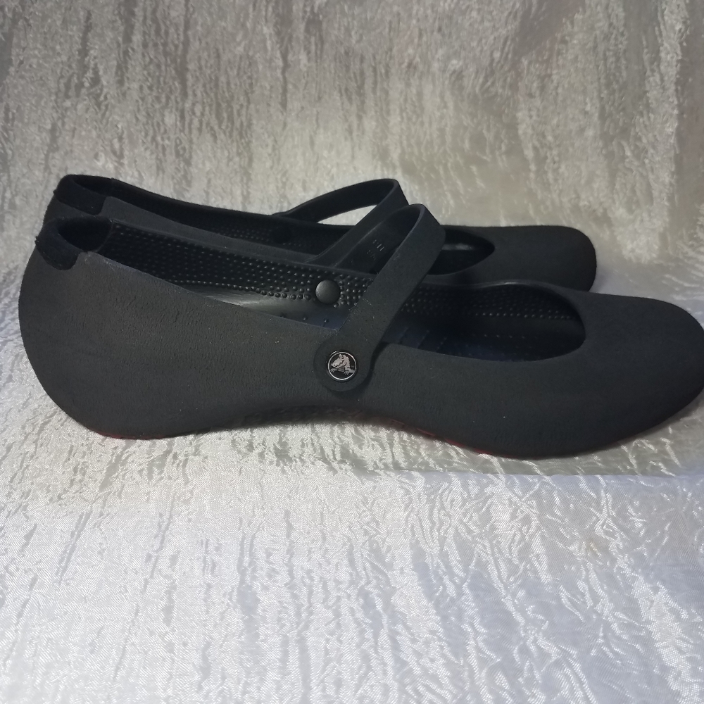 CROCS Mary Jane Style Suede Shoes SZ 11